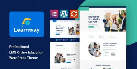 Learnway - Professional LMS Online Education Course WordPress Theme - 38213455