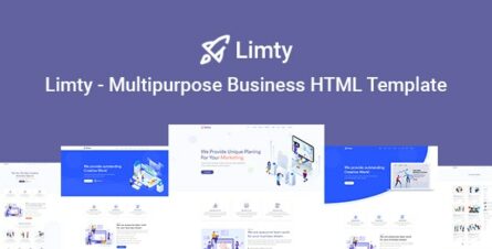 Limty - Business Landing Page HTML Template with RTL - 27270661