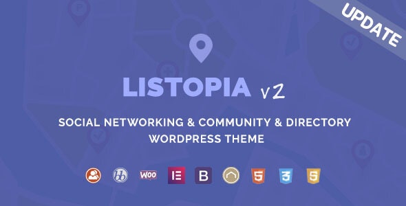 Listopia - Directory, Community WordPress Theme - 20740002
