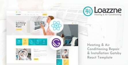 Loazzne - Gatsby React Heating & Air Conditioning Services Template - 34080900