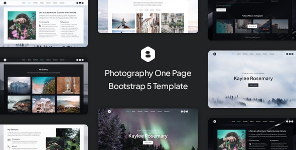 Locus - Photography One Page Bootstrap 5 Template - 104009