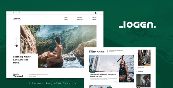 Logen – Blog and Magazine HTML Template – 33403776