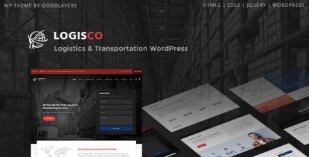 Logisco - Logistics & Transportation WordPress - 23075275