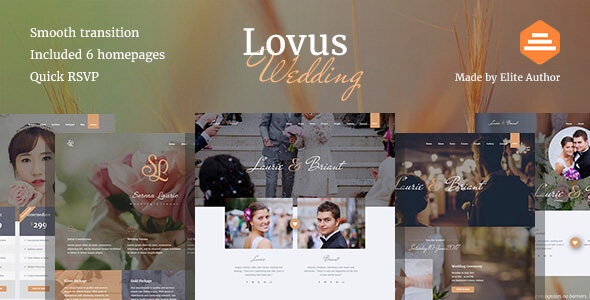 Lovus – Wedding Website Template – 19150798