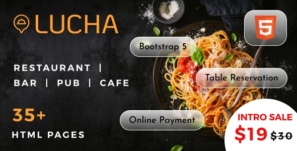 Lucha - Multipage Restaurant HTML Template - 38987548