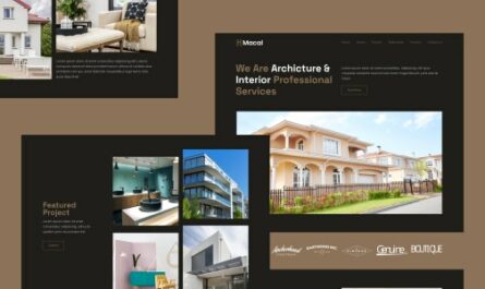 Macal - Architecture & Interior Design Landing Page Template - 35319297
