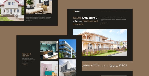 Macal – Architecture & Interior Design Landing Page Template – 35319297