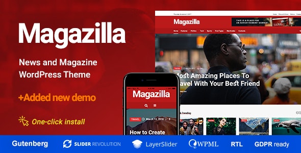 Magazilla - News & Magazine Theme - 21958987
