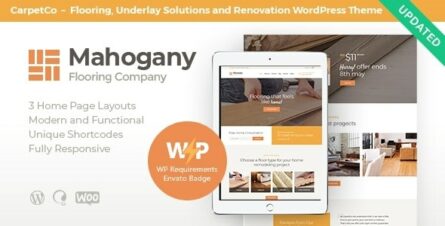 Mahogany - Carpenting Woodwork & Flooring Company WordPress Theme - 21220007