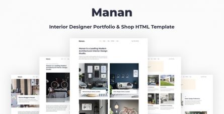 Manan - Interior Designer HTML Template - 28739121