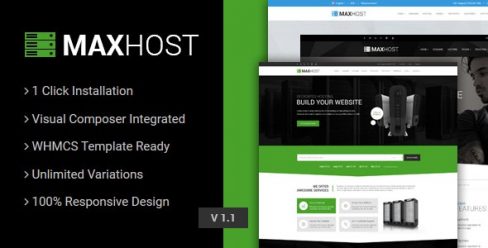 MaxHost – Web Hosting, WHMCS and Corporate Business WordPress Theme with WooCommerce – 15827691