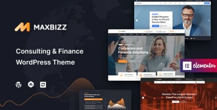 Maxbizz - Consulting & Financial Elementor WordPress Theme - 29664056