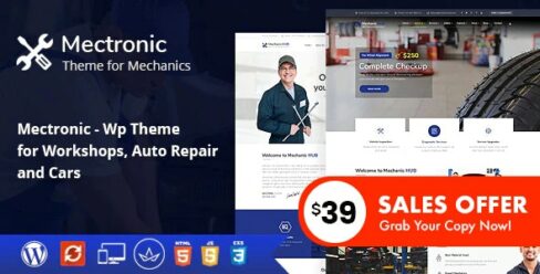 Mectronic – WordPress Theme for Car Repair Center – 21001514