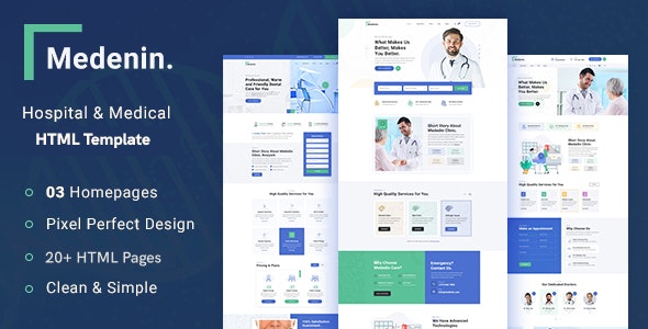 Medenin — Medical & Health Website Template – 28360174