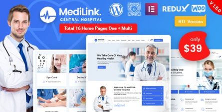 Medilink - Health & Medical WordPress Theme - 23220863