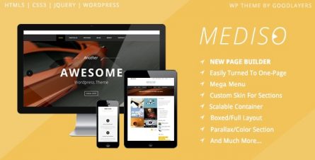 Mediso - Corporate One-Page Blogging WP Theme - 7265623