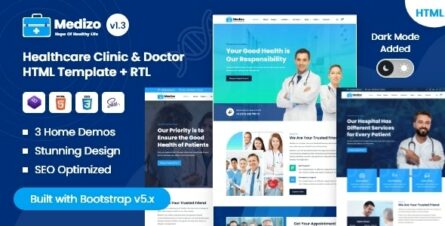Medizo - Medical Health & Doctor Clinic HTML Template - 28846622