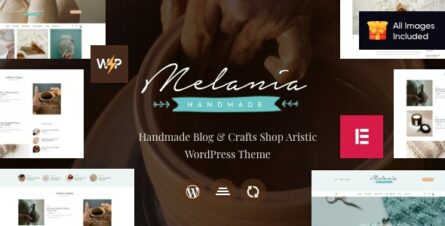 Melania - Handmade Blog & Crafts Shop Aristic WordPress Theme - 12515663