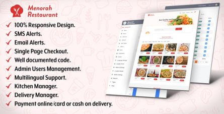 Menorah Restaurant - Restaurant Food Ordering System - 23180351