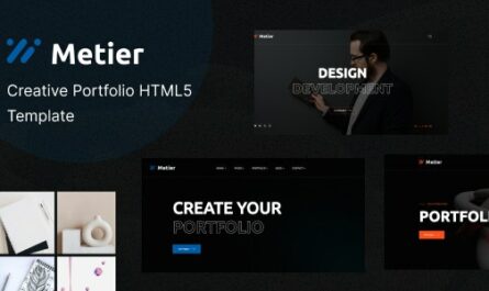 Metier - Personal Portfolio HTML Template - 38401268