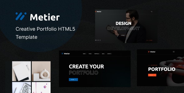 Metier – Personal Portfolio HTML Template – 38401268