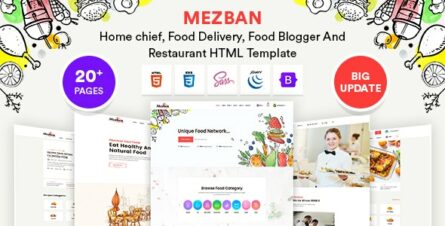 Mezban - Food Delivery, Food Blogger & Restaurant HTML Template - 25394391
