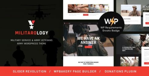 Military Service & Army Veterans Army WordPress Theme – 21308332