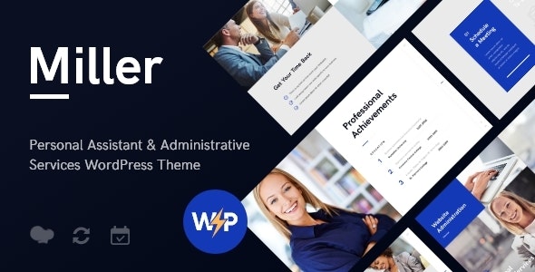 Miller | Personal Assistant & Administrative Services WordPress Theme – 19992242