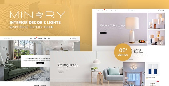 Minery - Interior Decor & Lights Responsive Shopify Theme - 31871106