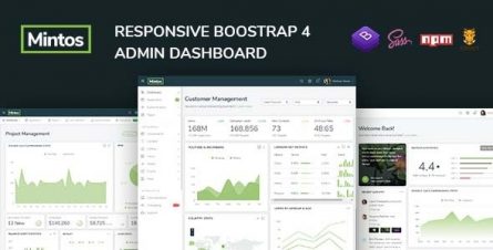 Mintos - Responsive Bootstrap 4 Admin Dashboard Template - 23342415