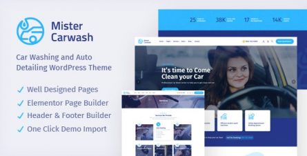 Mister - Car Wash WordPress Theme - 31348551