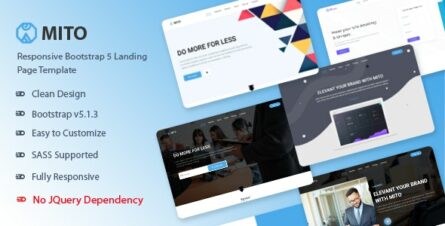 Mito - Bootstrap 5 Landing Page Template - 35504343