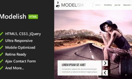 Modelish - HTML5 Site Template - 3714190