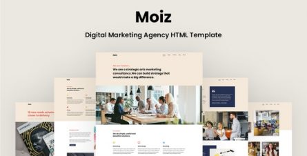 Moiz - Digital Marketing Agency HTML Templa - 28363256