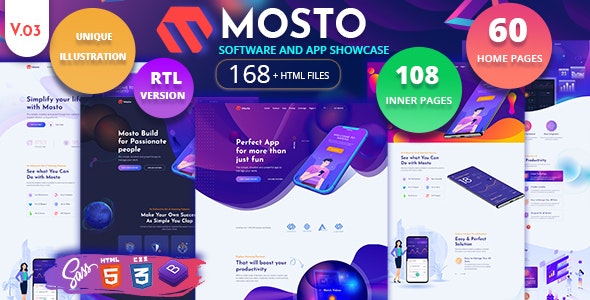 Mosto – app landing page – 27262804