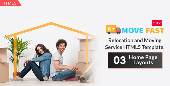 Move Fast - Relocation and Moving Service HTML5 Template - 21002487