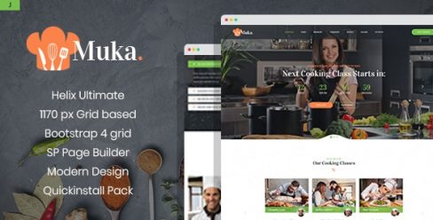 Muka – Bakery and Cooking Classes Joomla Template – 28760599