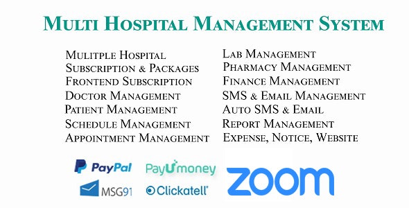 Multi Hospital – Hospital Management System (Saas App) – 13972431