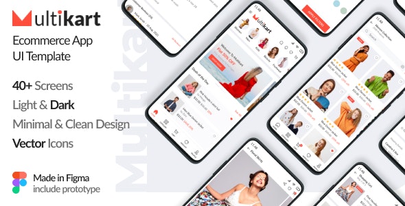 Multikart – Ecommerce Mobile App UI Kit – 32668199