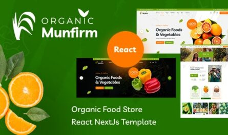 Munfirm - Organic Food Store React NextJs Template - 39664933