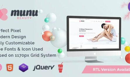 Munu - Beauty HTML5 Template + RTL - 23736485