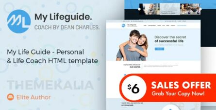 My LifeGuide - Personal and Life Coach HTML template - 21604035