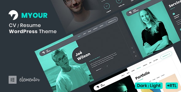 Myour - Resume WordPress Theme - 27319073