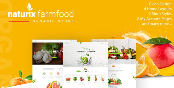 Naturix – Organic Fruit Vegetables Store HTML Template with RTL – 19647050