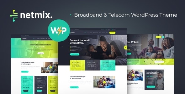 Netmix | Broadband & Telecom Internet Provider WordPress Theme – 23974347