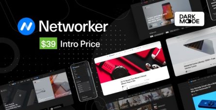 Networker - Tech News WordPress Theme with Dark Mode - 28749988