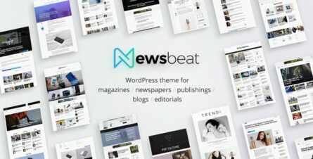 Newsbeat - Optimized WordPress Magazine theme - 23208208