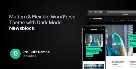 Newsblock - News & Magazine WordPress Theme with Dark Mode - 26821869