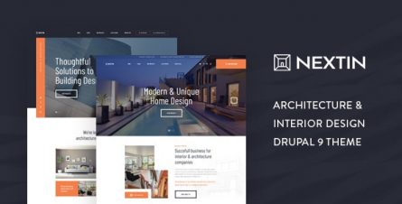 Nextin - Architecture & Interior Design Drupal 9 Theme - 27727079