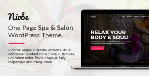 Niobe – Spa & Salon WordPress Theme – 20115002